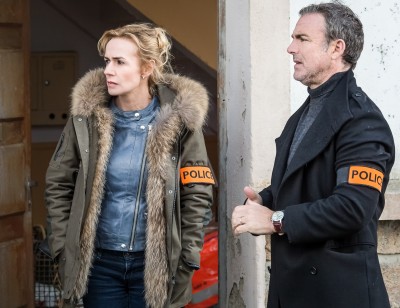 Sandrine Bonnaire et Eric Savin dans Rouge Sang