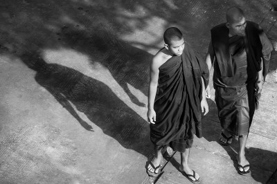 Monks with shadows