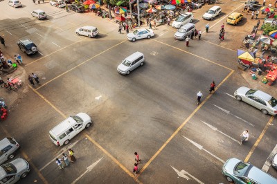 Cross Road Down Town Rangoon